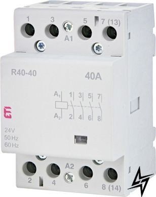 Контактор модульный R 40-40 24V 2463411 ETI R 40-40 24V 2463411 ETI фото