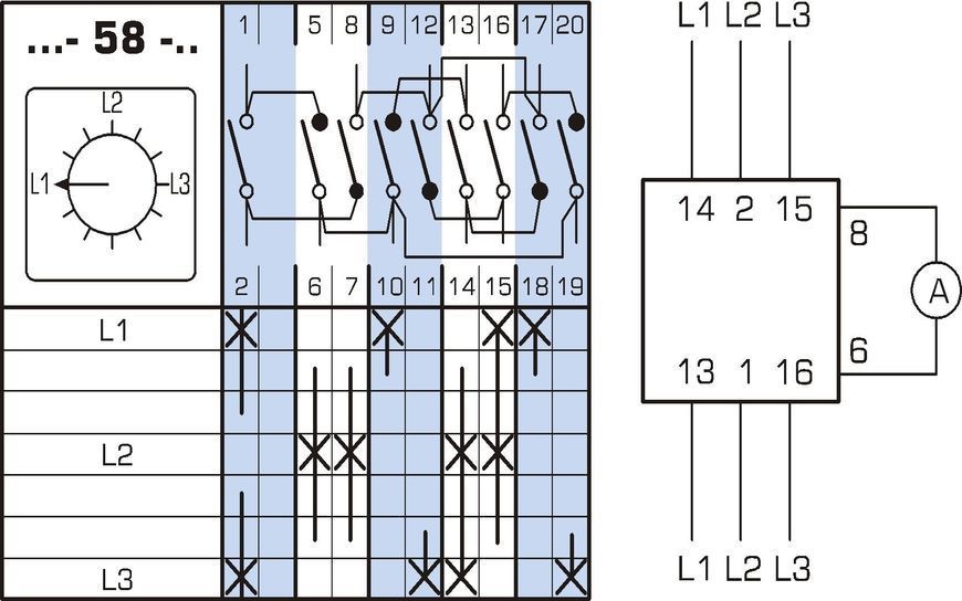 Переключатель кулачковый Apator 4G16-58UR114 Apator 4G16-58UR114 фото