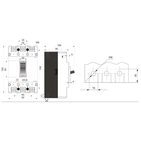 Автоматический выключатель Промфактор FMC2/3U 32А 3-5In (FMC23U0032/5) FMC23U0032/5 фото
