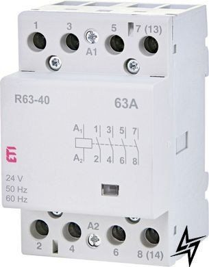 Контактор модульный R 63-40 24V 2463451 ETI R 63-40 24V 2463451 ETI фото