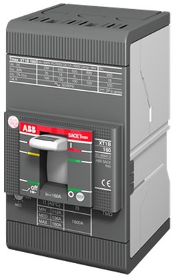 Автоматический выключатель ABB XT1B 160 TMD 125-1250 3p F F ABB 1SDA066808R1 фото