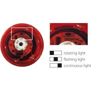 Светодиодная сигнальная колонна LED Spamel LT70\1-24V AC  диаметр 70мм LT701-24V фото