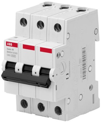 Автоматичний вимикач (Автомат) ABB BASIC M 3Р 6А 4,5kA ABB 2CDS643041R0064 фото