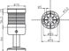 Светодиодная сигнальная колонна LED Spamel LT70\1-24V AC  диаметр 70мм LT701-24V фото 3