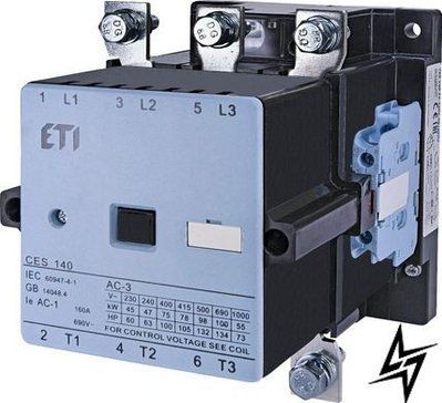 Контактор CES 140.22 (75 kW) 230V AC 4646568 ETI CES 140.22 (75 kW) 230V AC 4646568 ETI фото