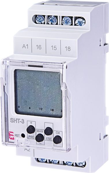 Программируемый цифровой таймер ETI SHT-3 UNI 12-240 AC/DC (16А) 2470056 2470056 фото