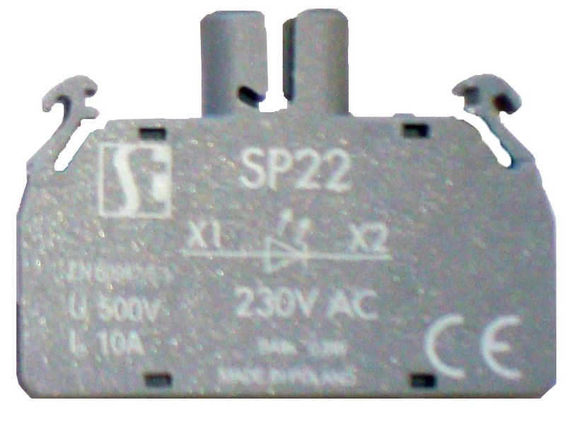 Патрон для источника света BA9S (без источника света) стандарт-LED 24VAC / DC BA9S Spamel SP22-1435/R13 SP22-1435/R13 фото