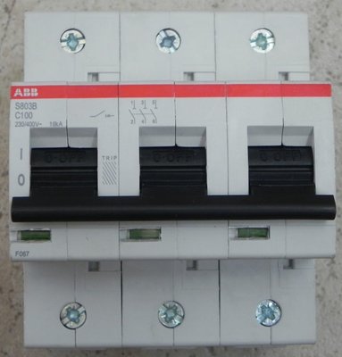 Автоматический выключатель ABB S803B-B80 тип B 80А ABB 2CCS813001R0805 фото