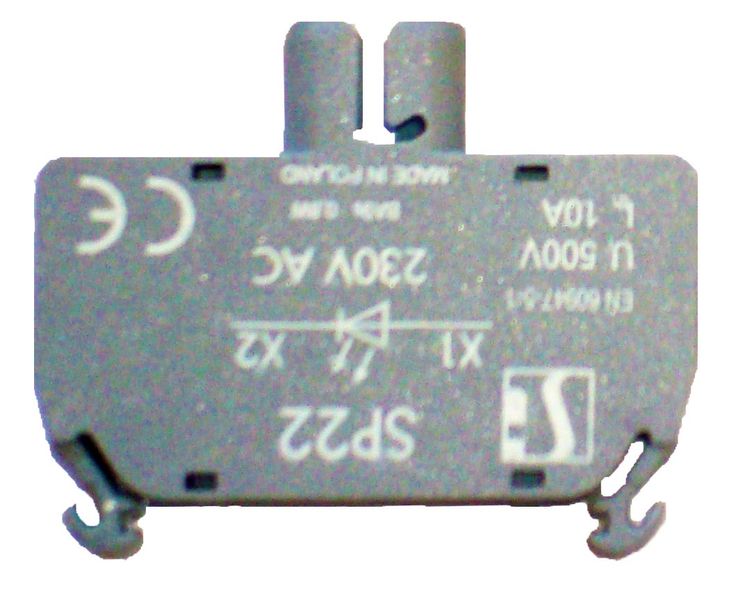 Патрон для источника света BA9S (без источника света) DIN-LED 24VAC / DC BA9S Spamel SP22-1435/R14 SP22-1435/R14 фото