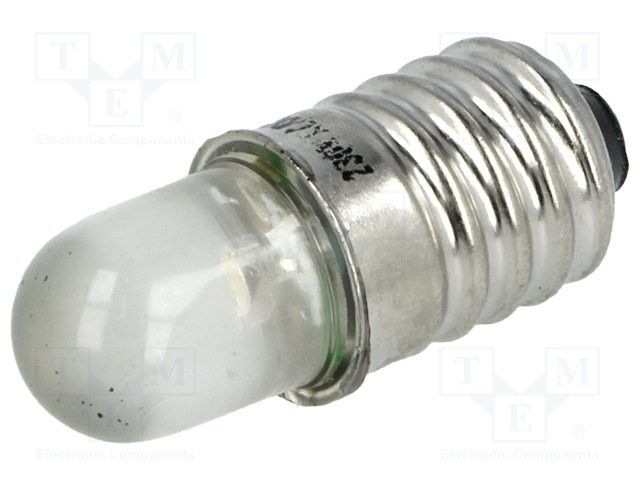 Панельный индикатор (лампочка) POLAM-ELTA LW E10 Белый LW-12V-AC/DC-E10 фото