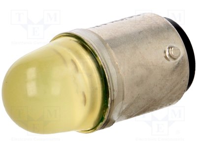 Панельний індикатор (лампочка) POLAM-ELTA LY BA15D Жовта LY-230V-AC-BA15D фото