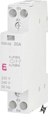 Контактор модульный R 20-02 230V 2461230 ETI R 20-02 230V 2461230 ETI фото