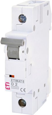 Автоматичний вимикач (Автомат) ETI ETIMAT 6 1p D 2А (6 kA) 2161508 2161508 фото