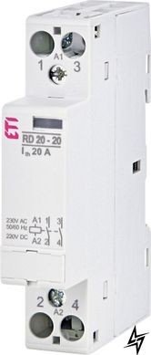 Контактор модульний на DIN-рейку RD 20-20 24V AC/DC 2464005 ETI RD 20-20 24V AC/DC 2464005 ETI фото