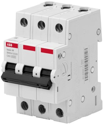 Автоматичний вимикач (Автомат) ABB BASIC M 3Р 50А 4,5kA ABB 2CDS643041R0504 фото