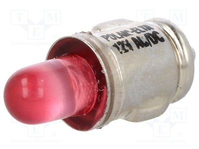 Панельный индикатор (лампочка) POLAM-ELTA LR BA7S Красный LR-12V-AC/DC-BA7S фото