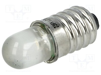 Панельный индикатор (лампочка) POLAM-ELTA LW E10 Белый LW-220V-DC-E10 фото