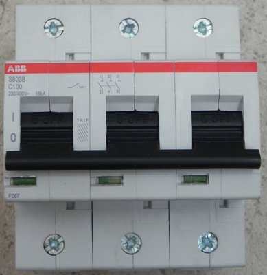 Автоматический выключатель ABB S803B-B125 тип B 125А ABB 2CCS813001R0845 фото