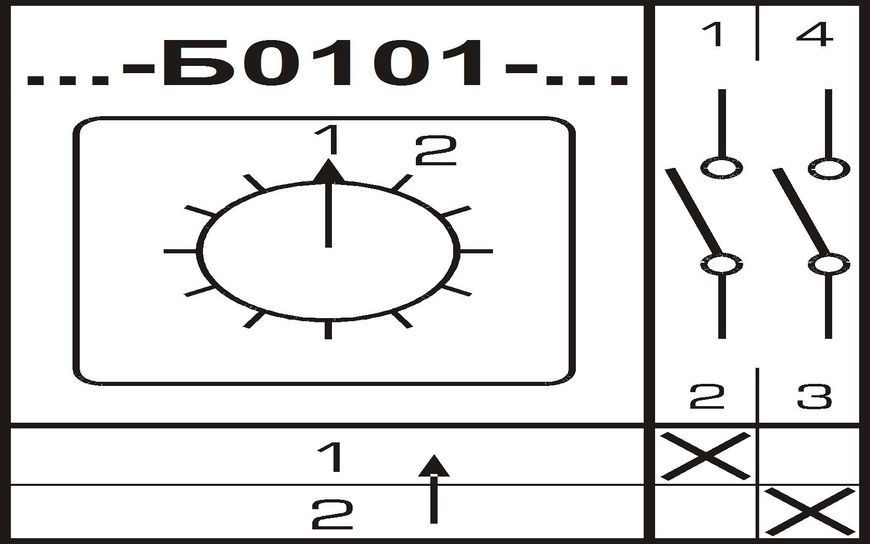 Перемикач кулачковий Apator 4G10-Б0101US9R014 Apator 4G10-Б0101US9R014 фото
