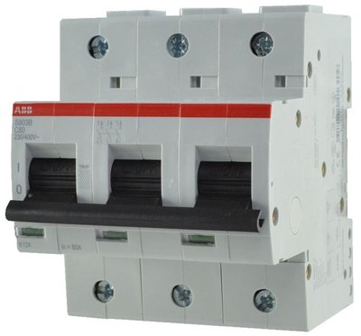 Автомат электропитания ABB S803C-C80 тип C 80А 25kA ABB 2CCS883001R0804 фото