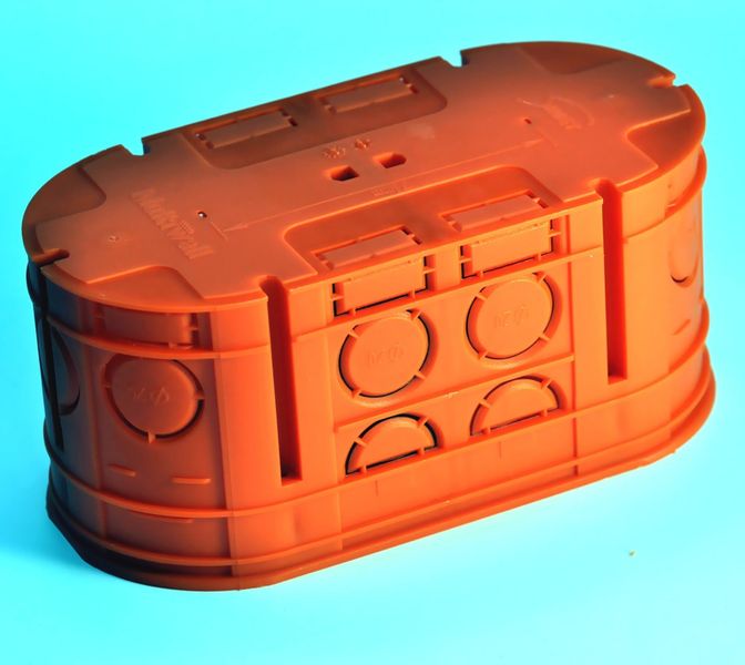 Коробка установочная двухместная Simet M2x60F с винтами 650°С самозатух Multiwall M2x60F фото