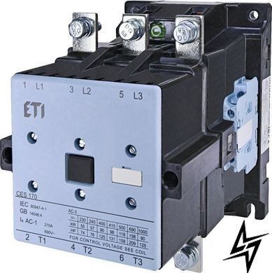 Контактор CES 170.22 (90 kW) 230V AC 4646569 ETI CES 170.22 (90 kW) 230V AC 4646569 ETI фото