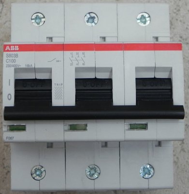 Автоматичний вимикач (Автомат) ABB S803C-C125 тип C 125А ABB 2CCS883001R0844 фото