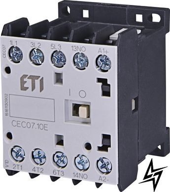 Контактор мініатюрний CEC 07.10 230V AC (7A; 3kW; AC3) 4641054 ETI CEC 07.10 230V AC (7A; 3kW; AC3) 4641054 ETI фото