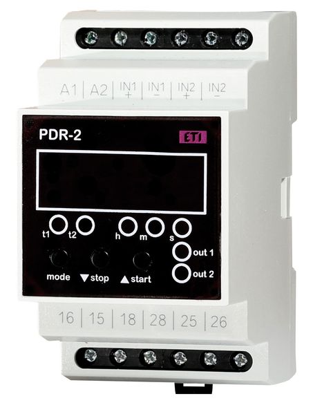 Программируемое цифровое реле ETI PDR-2/A UNI 12-240V AC/DC (2×16А) 2470030 2470030 фото