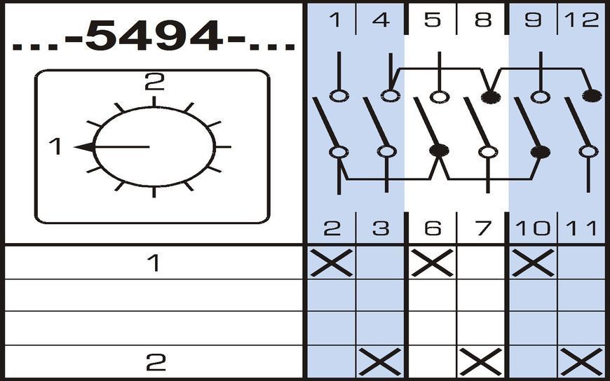 Переключатель кулачковый Apator 4G40-5494UR214 Apator 4G40-5494UR214 фото