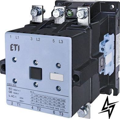 Контактор CES 205.22 (110 kW) 230V AC 4646570 ETI CES 205.22 (110 kW) 230V AC 4646570 ETI фото