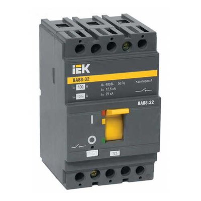 Автоматичний вимикач IEK ВА 88-32 3 80A 25kA (SVA10-3-0080) SVA1030080 фото