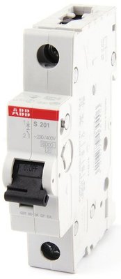 Автоматичний вимикач (Автомат) ABB S201-C6 тип C 6А ABB 2CDS251001R0064 фото