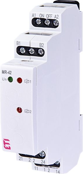 Импульсное реле с функцией "память" ETI MR-42 230V AC (2×16А) 2470095 2470095 фото