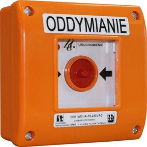 OD1-Аварійний пост управління, зовнішній, атомат. 1 NO + LED індикація. 230VAC Spamel OD1-W01-A/10-230 OD1-W01-A/10-230 фото