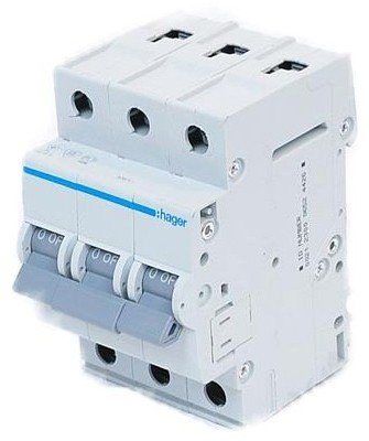 Автоматический выключатель Hager MC320A, 20А, 3п., С, 6кА MC320A фото