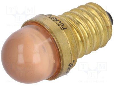 Панельный индикатор (лампочка) POLAM-ELTA LO E14 Оранжевый LO-230V-AC-E14 фото