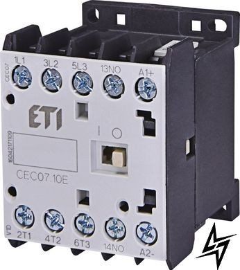 Контактор мініатюрний CEC 12.10-24V DC (12A; 5,5kW; AC3) 4641104 ETI CEC 12.10-24V DC (12A; 5,5kW; AC3) 4641104 ETI фото