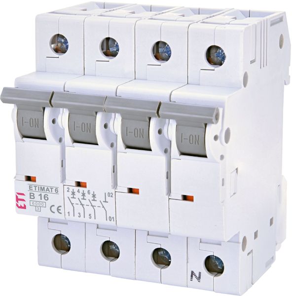 Автоматичний вимикач (Автомат) ETI ETIMAT 6 3p+N В 16A (6kA) 2116516 2116516 фото