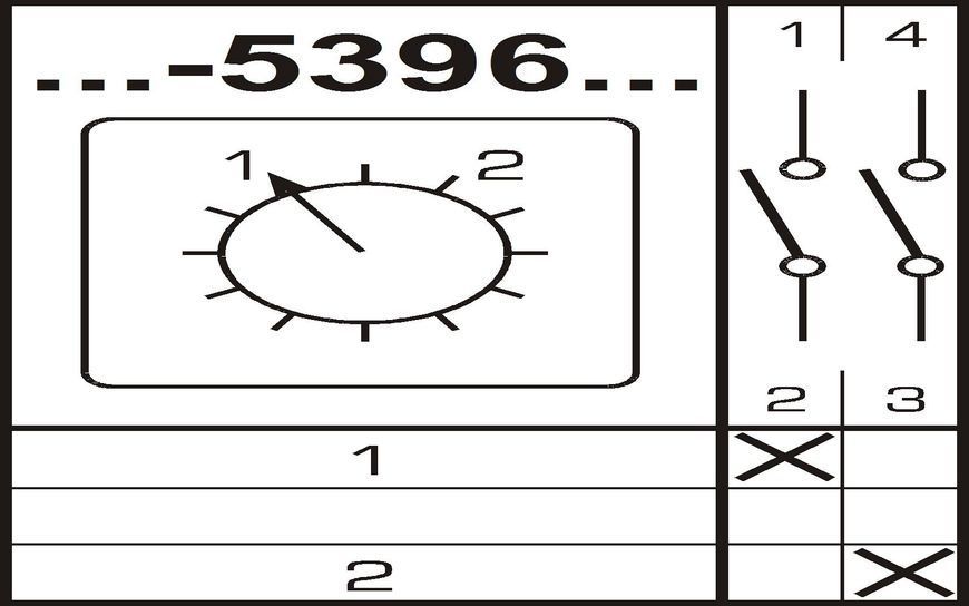 Перемикач кулачковий Apator 4G16-5396UR114 Apator 4G16-5396UR114 фото