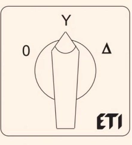 Перемикач зірка трикутник ETI 004773133 CS 25 12 U («O-Y-Δ» 25А) 004773133 фото