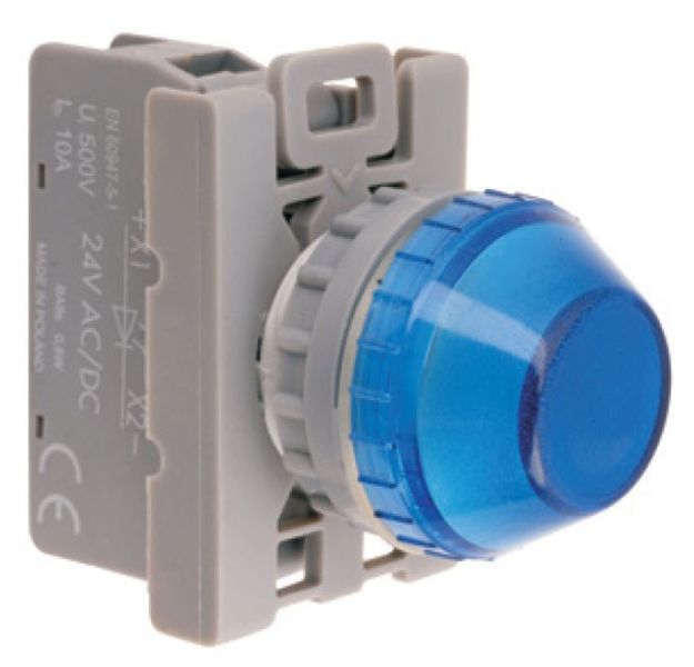Световой индикатор Голубой KA 230V LED BA9S Spamel SP22-LN-230-LED/. SP22-LN-230-LED фото