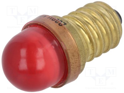 Панельний індикатор (лампочка) POLAM-ELTA LR E14 Червона LR-230V-AC-E14 фото