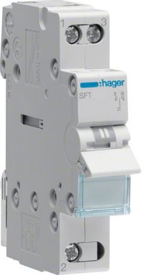 Перемикач вводу резерва генератора Hager, SFT140, I-0-2 1-пол., 40А/230В, 1м SFT140 фото