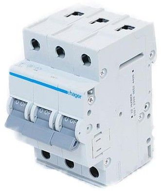 Автоматичний вимикач (Автомат) Hager MC340A, 40А, 3п., С, 6кА MC340A фото