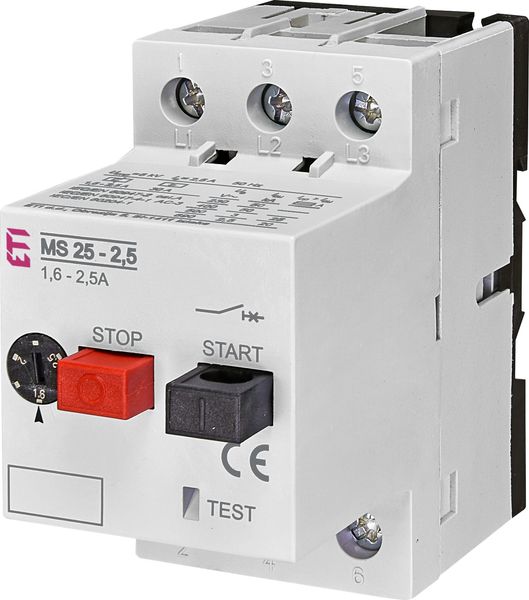 Автомат защиты двигателя ETI MS25-2,5 1,6-2,5А 4600070 4600070 фото