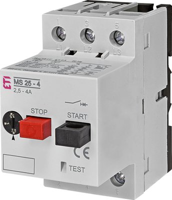 Автомат захисту двигуна ETI MS25-4 2,5-4 А 4600080 4600080 фото