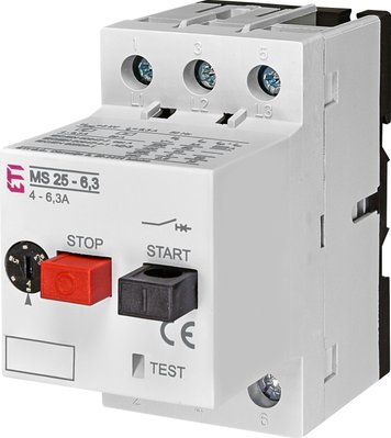 Автомат захисту двигуна ETI MS25-6,3 4-6,3 А 4600090 4600090 фото