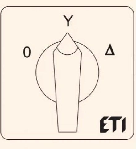 Перемикач зірка трикутник ETI 004773134 CS 32 12 U (&laquo;O-Y-&Delta;&raquo; 32А) 04773134 фото