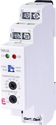 Термостат ETI TER-3А (-30...+10 °C) 24-240V AC/DC (16А) 2471801 2471801 фото